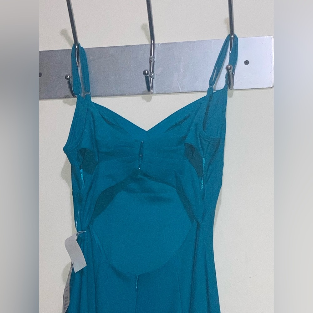 Jump apparel double spaghetti strap long gown.